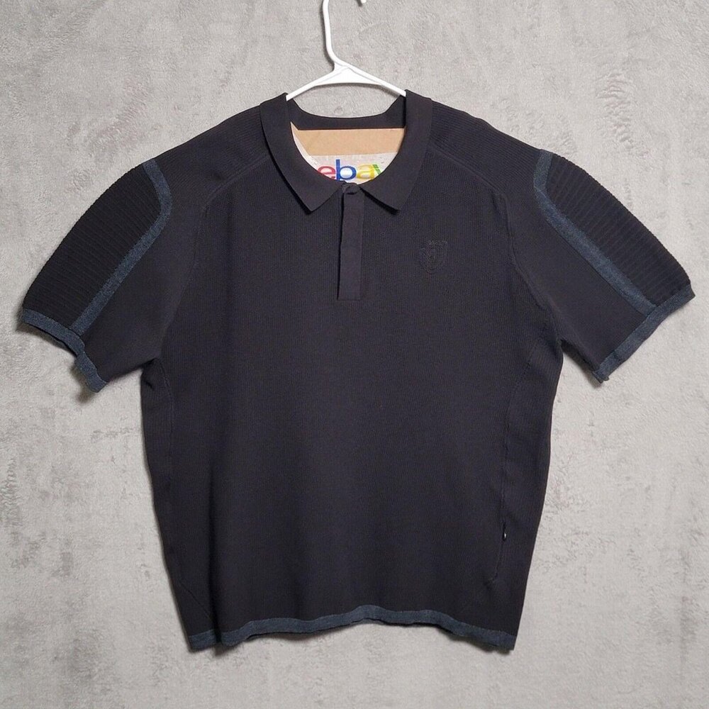 PXG Polo Shirt Mens 2XL Black Golf Knit Performance Reflective ML23ATP1-06NJC